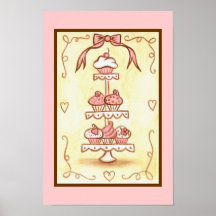 Affiche de petit gâteau