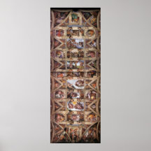 Affiche de plafond de chapelle de Sistine