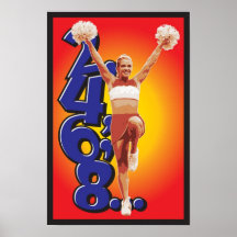 Affiche de pom-pom girl
