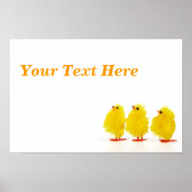 Affiche de poussins de bébé de Pâques