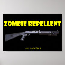 AFFICHE DE PRODUIT RÉPULSIF DE ZOMBI