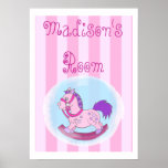 Affiche de Rayé-Basculage de cheval