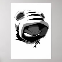 Affiche de regard fixe de Brunzie