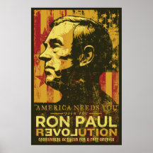 Affiche de révolution de Ron Paul