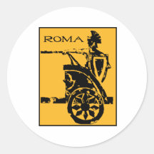 Affiche de Roma Autocollant Rond