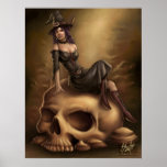 Affiche de sorcière de Halloween