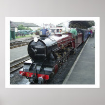 Affiche de train de vapeur