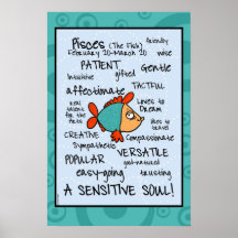 Affiche de wordcloud de Poissons
