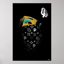 Affiche "de yeux lumineux"