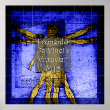 Affiche d'homme de Vitruvian