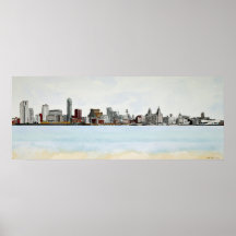 Affiche d'horizon de Liverpool