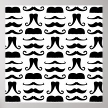 Affiche d'impression de moustache