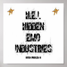 AFFICHE D'INDUSTRIES DE H.E.I.HIDDEN EMO