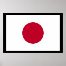 Affiche-Drapeau du Japon