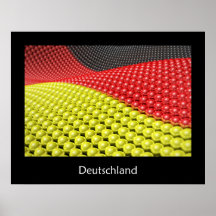 Affiche du drapeau allemand des boules - Deutschla