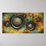 affiche d'une peinture abstraite originale de Lang