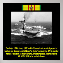 AFFICHE D'USS FRANKLIN D. ROOSEVELT CVA-42