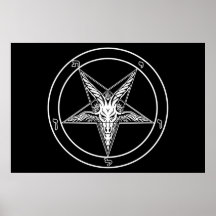 Affiche ÉNORME 40" de Baphomet x60 "