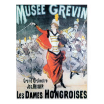 Affiche française vintage de musique cartes postales