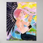 affiche interdite de sirène d'ange d'amour