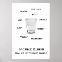 Affiche invisible de liquide de maladie