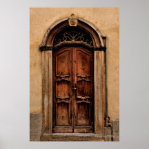 Affiche italienne de porte