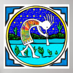 Affiche : Kokopelli sous les étoiles