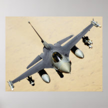 Affiche militaire d'avion à réaction