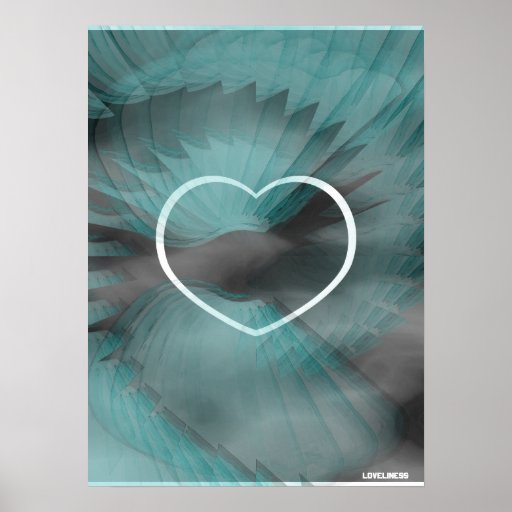 Affiche montante affectueuse Cust. d'Aqua de paix