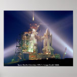 Affiche/navette spatiale Colombie/STS-1