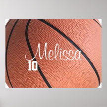 Affiche personnalisée de basket-ball