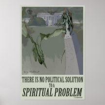 affiche politique du problème 13x19 spirituel