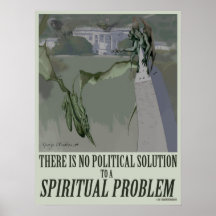 affiche politique du problème 18x24 spirituel