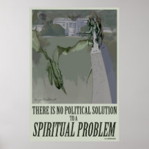 affiche politique du problème 20x30 spirituel