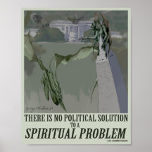 affiche politique du problème 8x10 spirituel