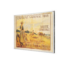 Affiche pour le prêt pour la défense nationale toile tendue sur châssis