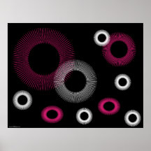 affiche rose de starburst