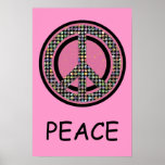 Affiche ROSE PAILLETÉE de PAIX