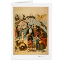 Affiche théâtrale qualifiée d'acte de chien carte de vœux