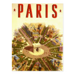 Affiche vintage Arc de Triomphe Paris France de vo Cartes Postales