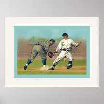 Affiche vintage de base-ball