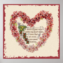 Affiche vintage de Valentine