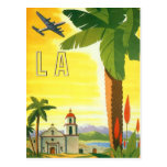 Affiche vintage de voyage, Los Angeles, la Califor Cartes Postales