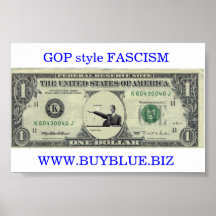 Affiche www.buyblue.biz de FASCISME de style de GO