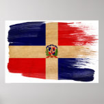 Affiches de drapeau de la République Dominicaine