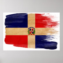 Affiches de drapeau de la République Dominicaine
