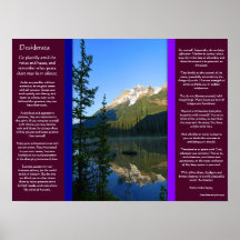 Affiches de montagne de crête de neige de DESIDERA