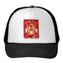 Affiches de propagande d'Union Soviétique de guerr Casquettes De Camionneur
