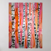 affiches d'impression d'art abstrait de paysage d'