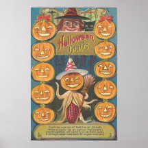 Affiches vintages de classique de cartes de voeux 